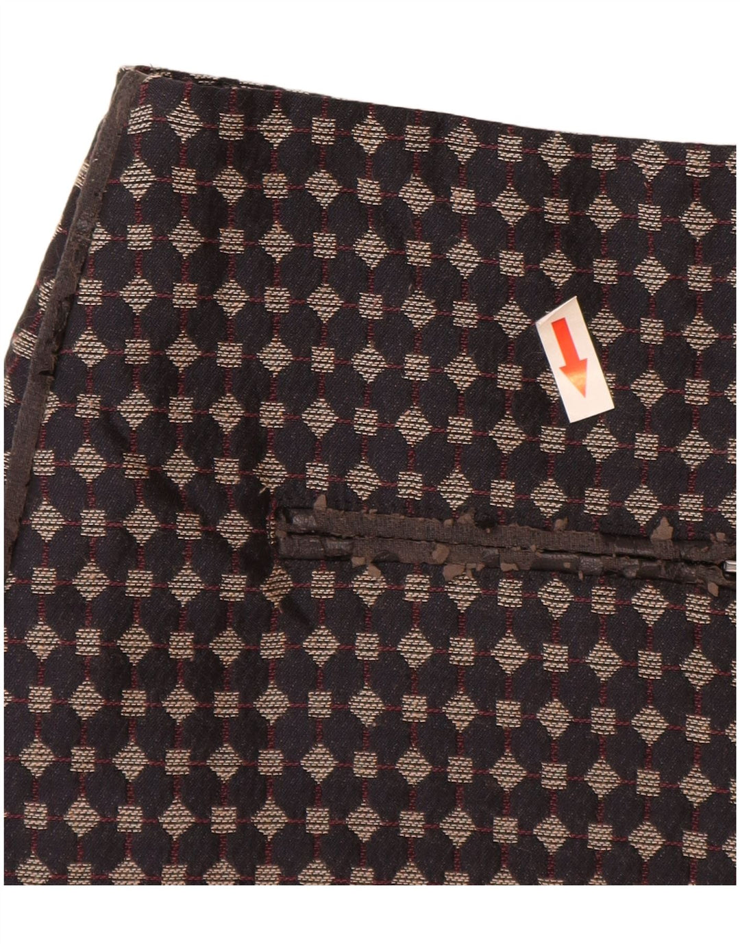 Marks & Spencer Womens Straight Skirt UK 10 Small W30 Black Geometric