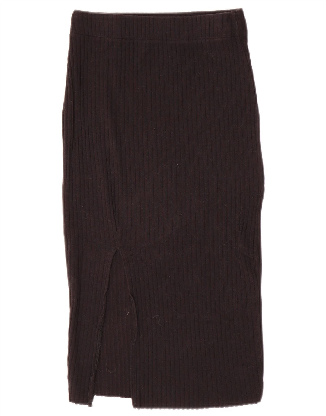 Zara Womens Knit Midi Skirt Small W26 Black