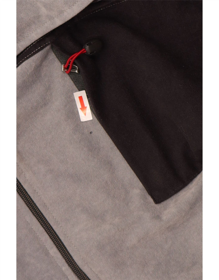 Terinda Mens Velour Full Tracksuit IT 58 2XL  Grey Colourblock Polyester