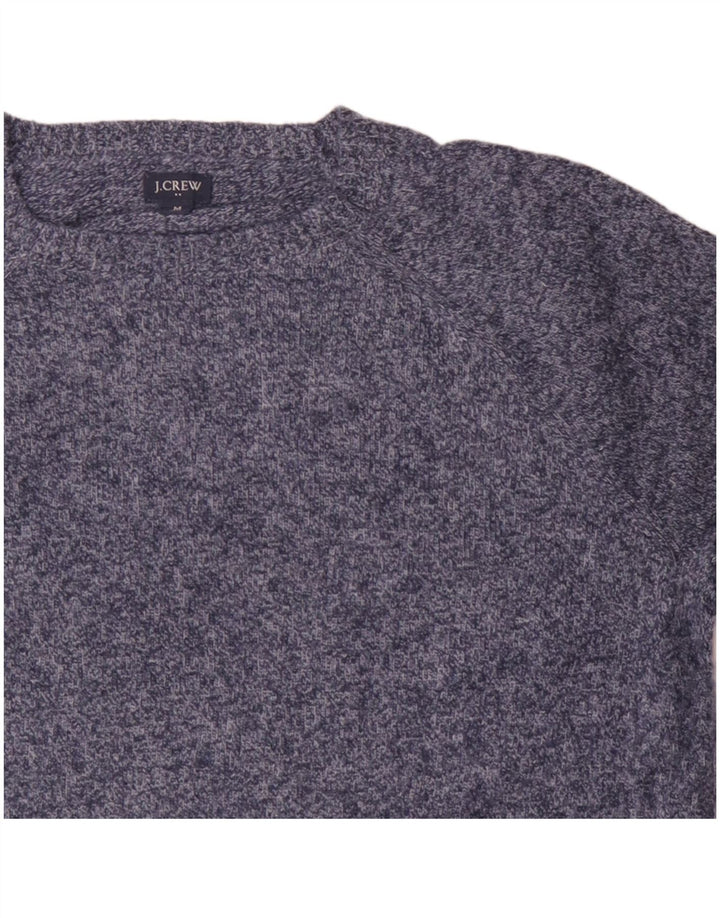 J. CREW Mens Crew Neck Jumper Sweater Medium Blue Polyamide