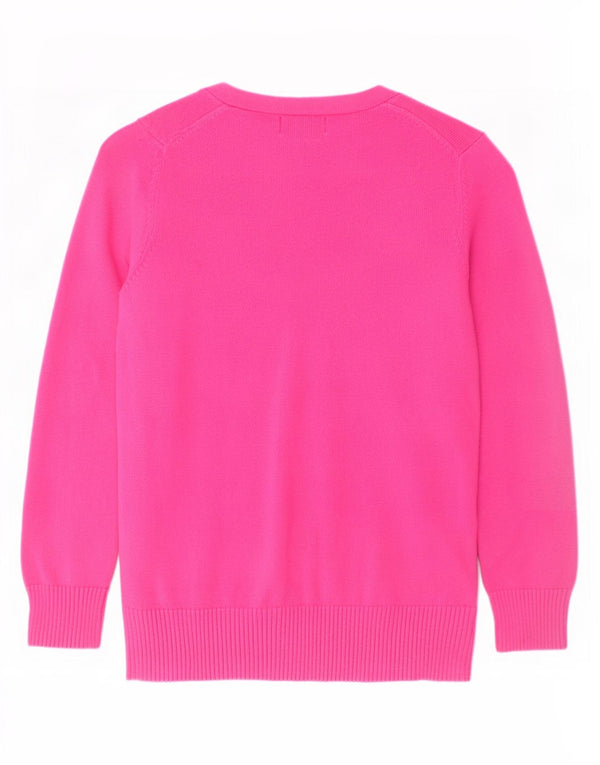 Ralph Lauren Girls Cardigan Sweater 6-7 Years Small Pink