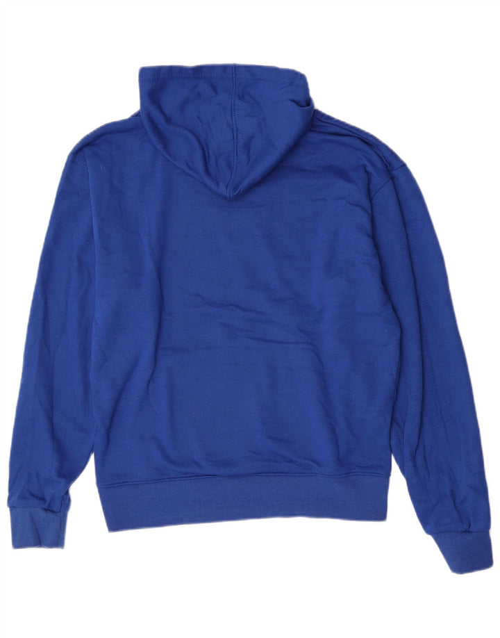 Champion Mens Graphic Hoodie Jumper Medium Blue Polyester