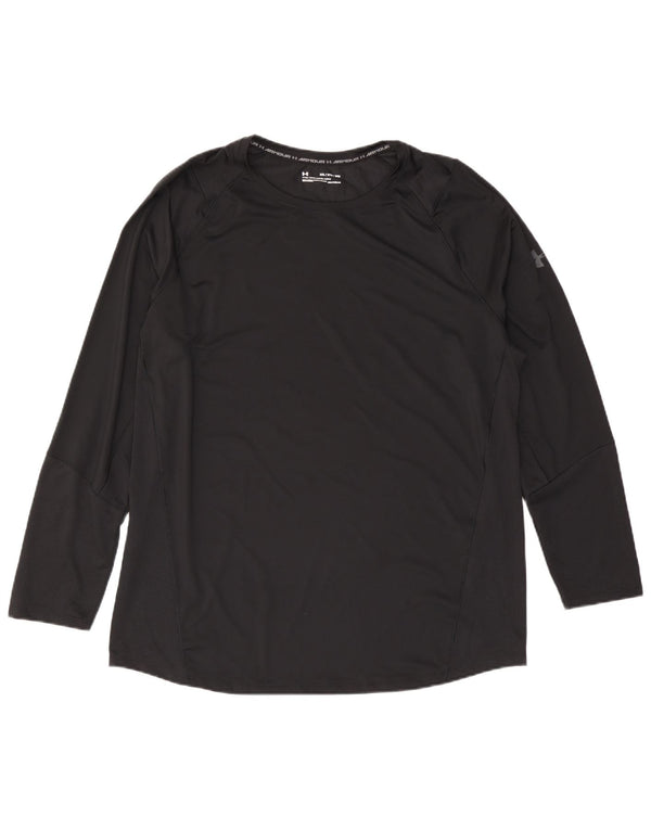 Under Armour Mens Heat Gear Top Long Sleeve 2XL Black