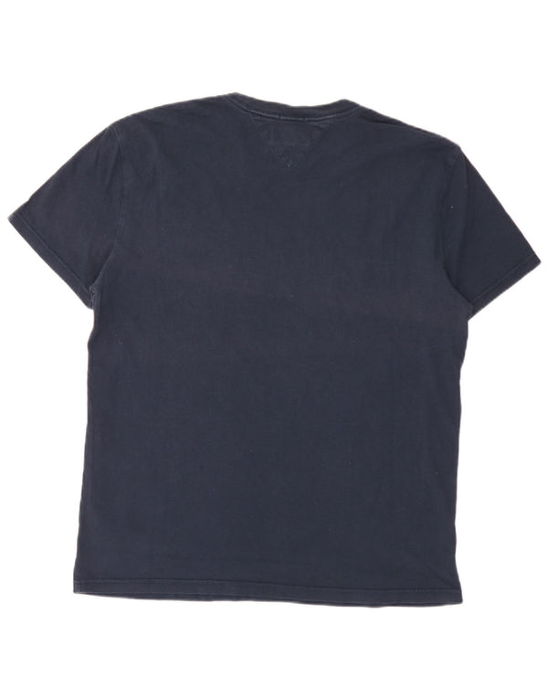 Tommy Hilfiger Mens Regular Fit Graphic T-Shirt Top Large Navy Blue