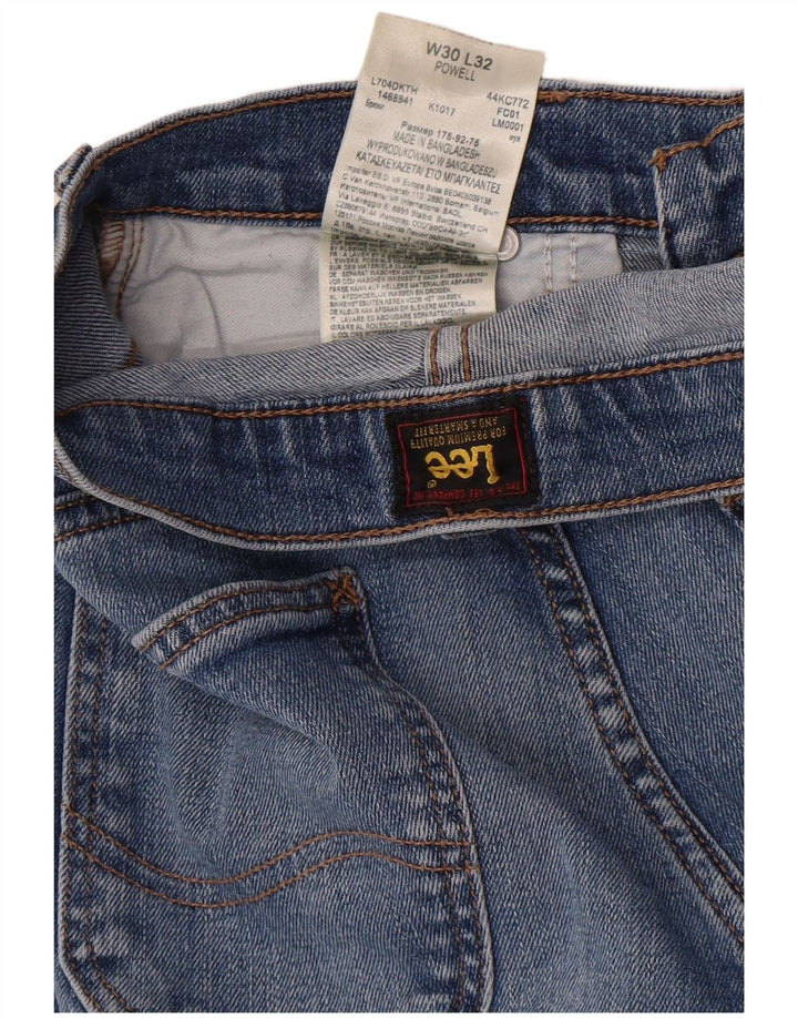 Lee Mens Powell Slim Jeans W30 L32 Blue Cotton