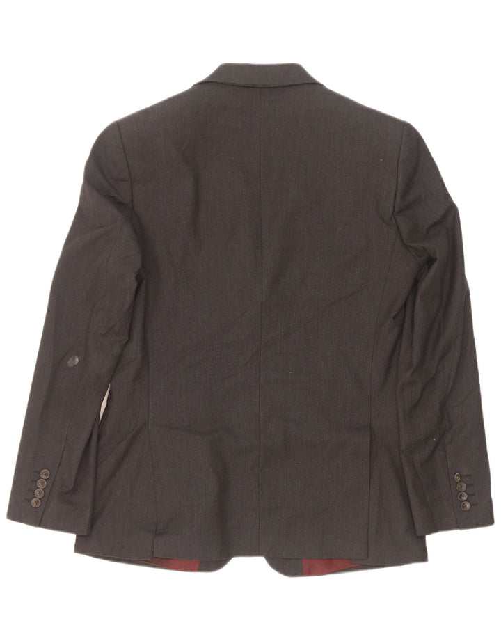 Marks & Spencer Mens 2 Button Blazer Jacket EU 48 Medium Grey Polyester