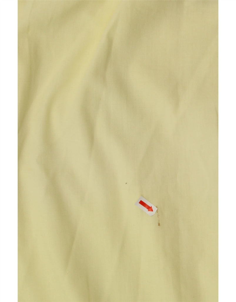 NEW FAST Mens Short Sleeve Pullover Shirt IT 48/50 Medium Yellow Geometric Vintage New Fast and Second-Hand New Fast from Messina Hembry 