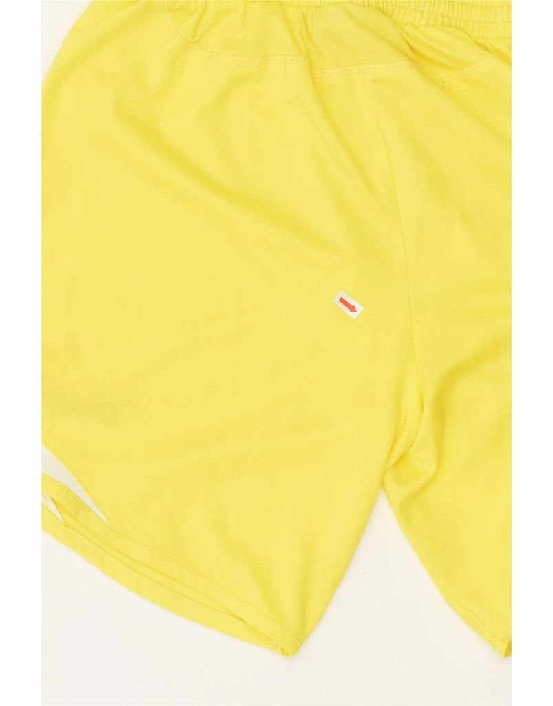 DIADORA Womens Sport Shorts UK 6 Small Yellow Polyester | Vintage Diadora | Thrift | Second-Hand Diadora | Used Clothing | Messina Hembry 