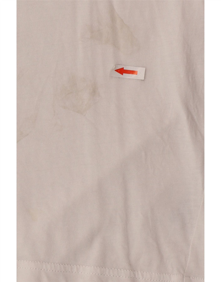 Tommy Hilfiger Mens Graphic T-Shirt Top Medium White Cotton