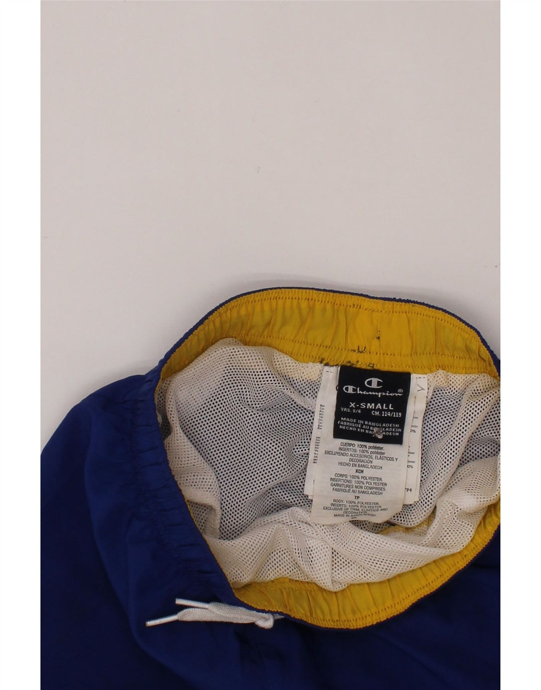 CHAMPION Boys Sport Shorts 5-6 Years XS Blue Polyester