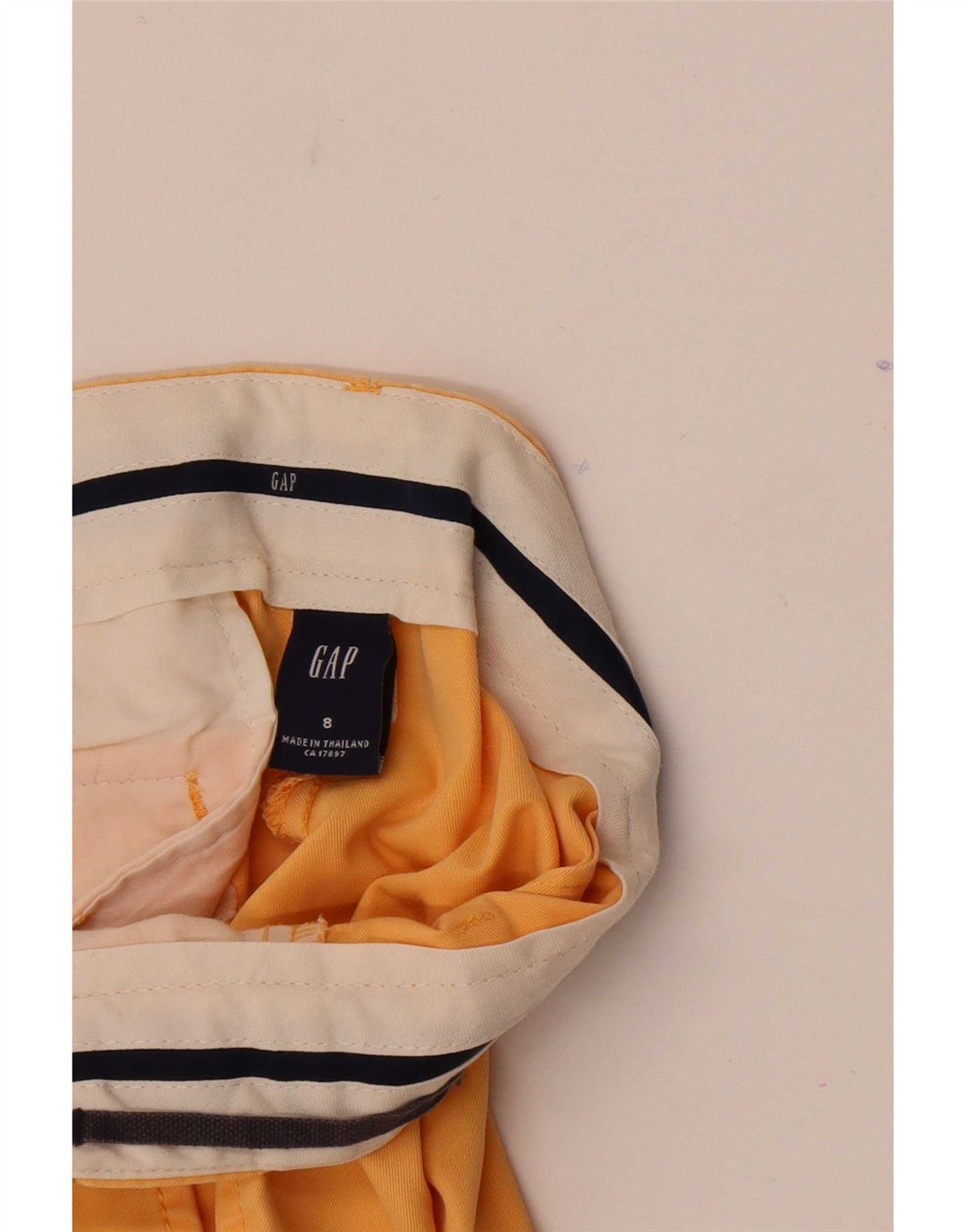 Gap Womens Chino Shorts US 8 Medium W32 Yellow Cotton
