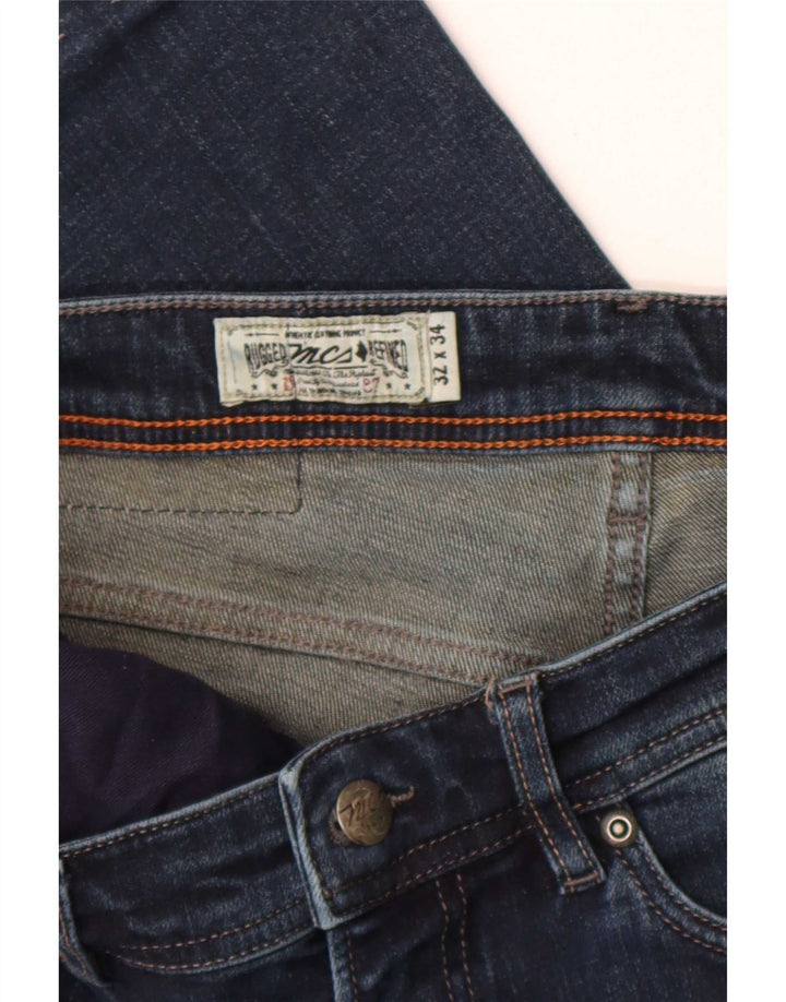 Marlboro Classics Mens Regular Tapered Jeans W32 L28 Navy Blue