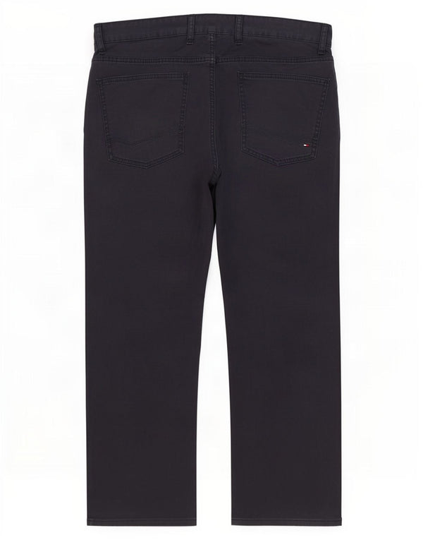 Tommy Hilfiger Mens Straight Casual Trousers W36 L26 Navy Blue Cotton