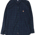 Tommy Hilfiger Mens Custom Fit Shirt XL Navy Blue Check