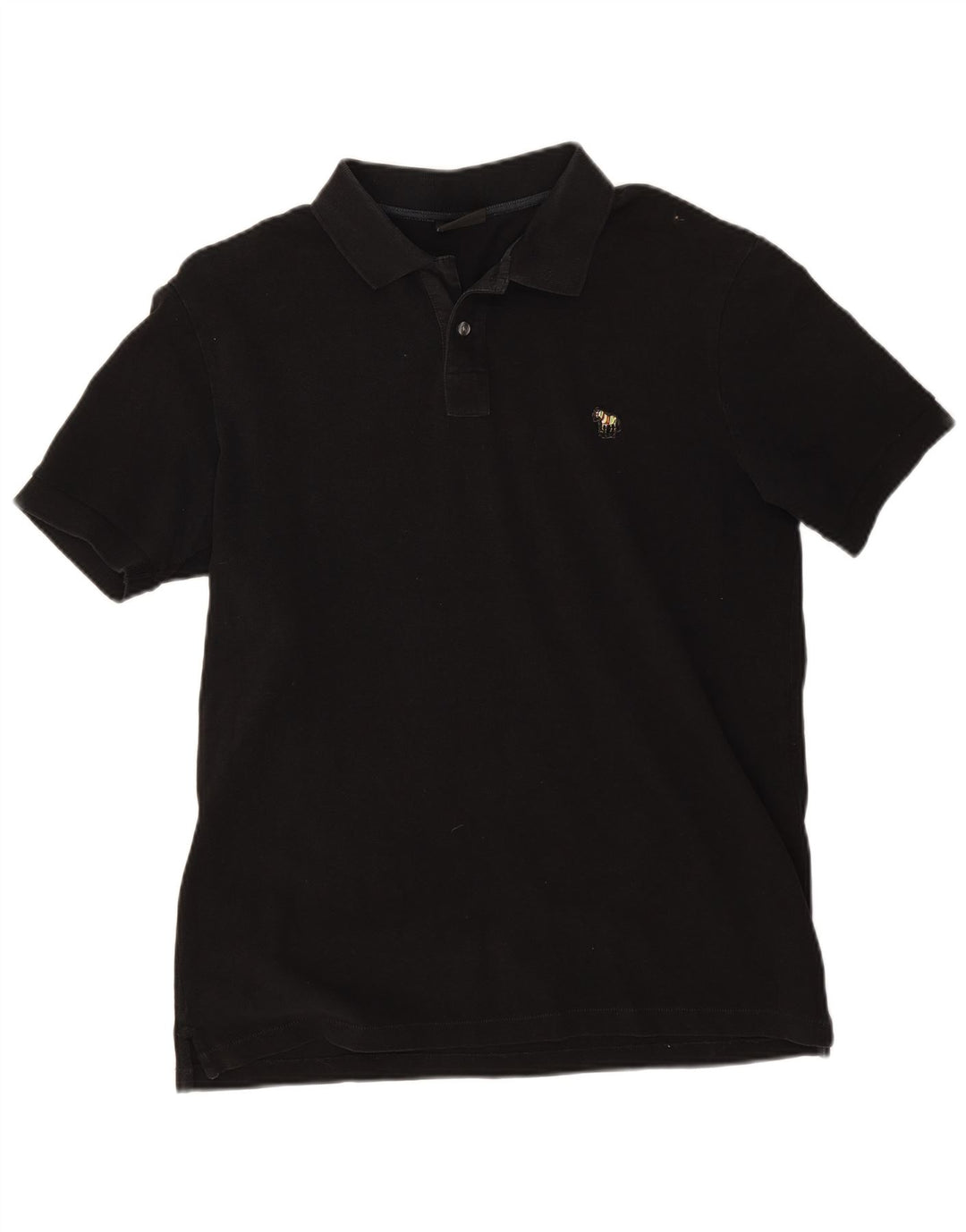 Paul Smith Mens Polo Shirt Medium Black Cotton