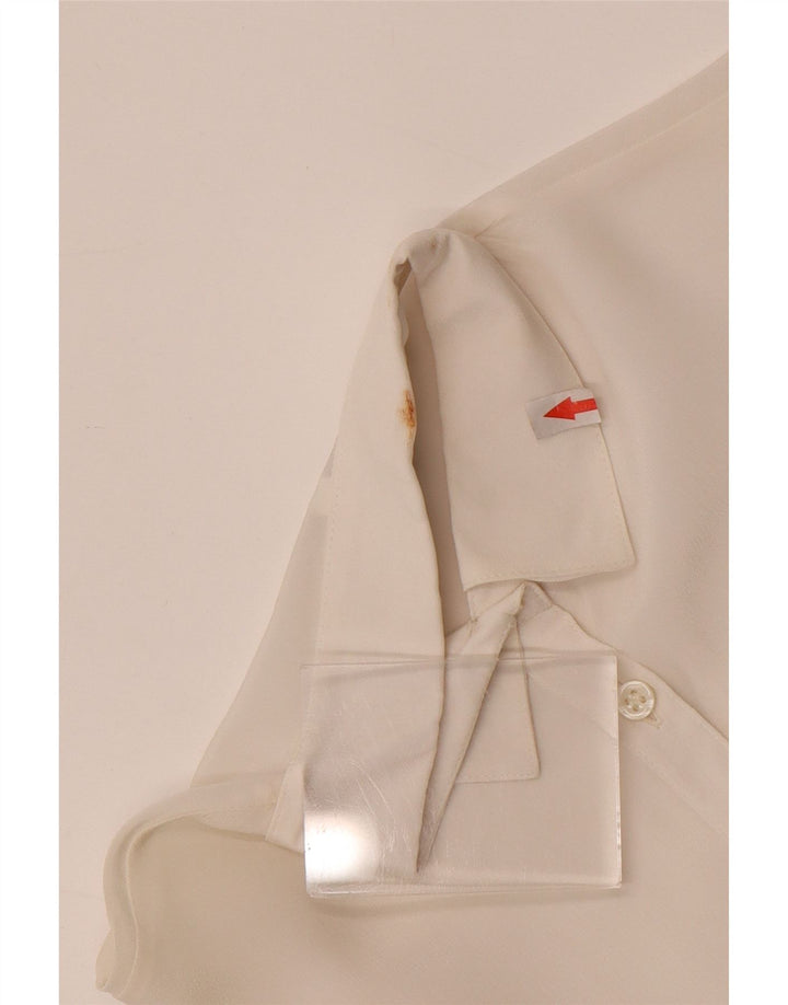 Confezioni Di Lusso Womens Shirt IT 42 Medium White Acetate