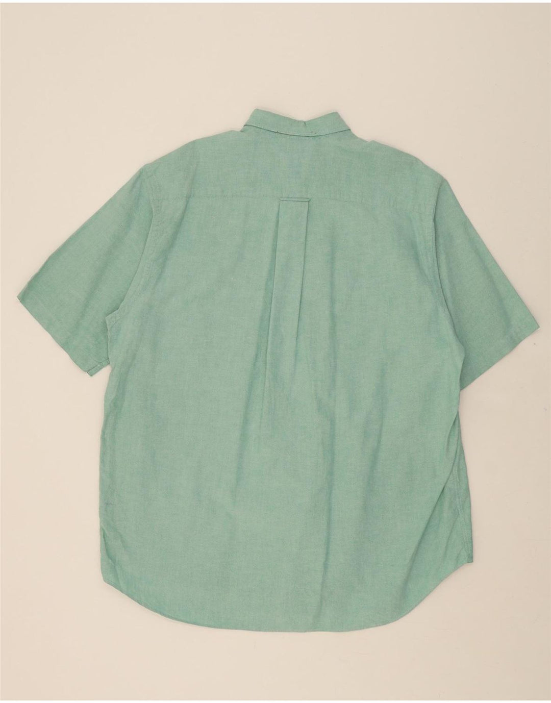NAUTICA Mens Short Sleeve Shirt Large Green Cotton Vintage Nautica and Second-Hand Nautica from Messina Hembry 