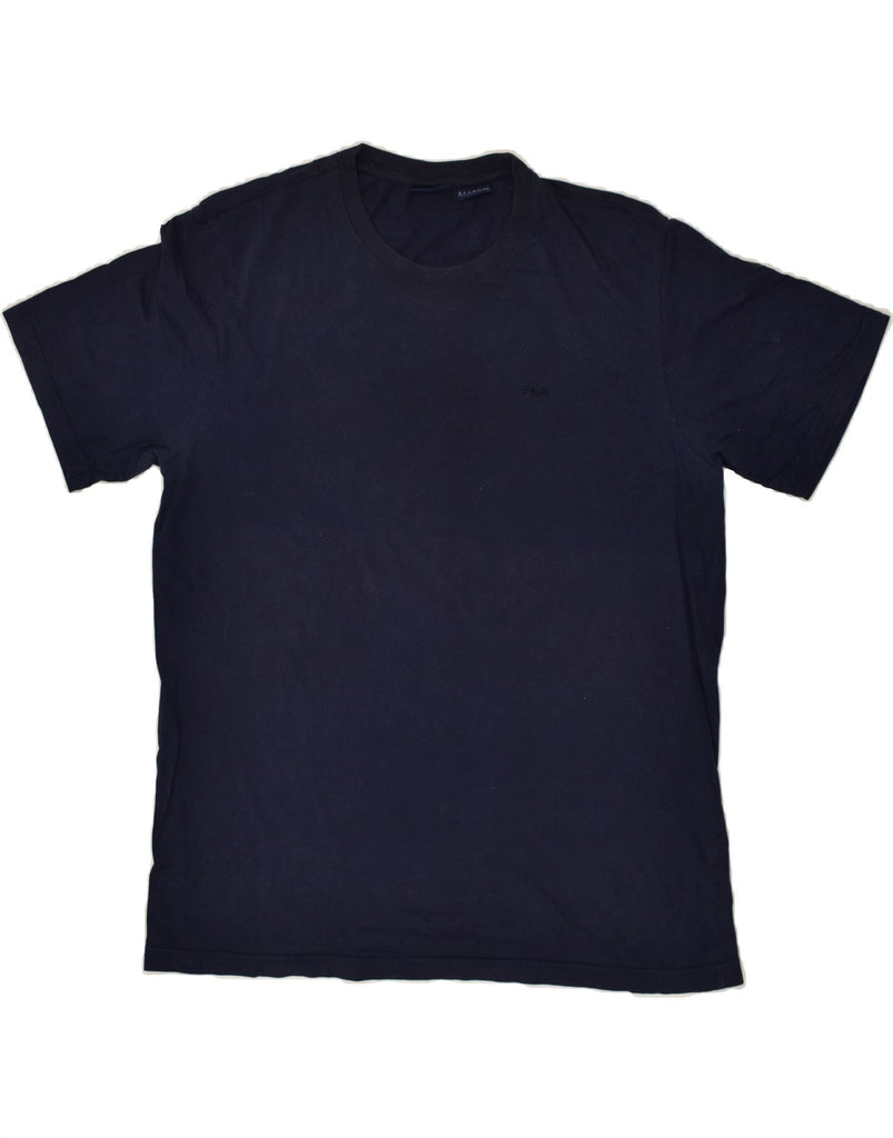 FILA Mens T-Shirt Top XL Navy Blue Cotton | Vintage Fila | Thrift | Second-Hand Fila | Used Clothing | Messina Hembry 