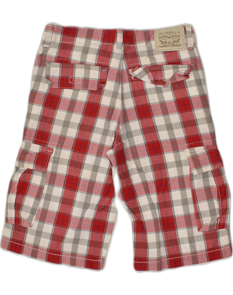 LEVI'S Boys Cargo Trousers 15-16 Years W28 Red Check Cotton | Vintage Levi's | Thrift | Second-Hand Levi's | Used Clothing | Messina Hembry 