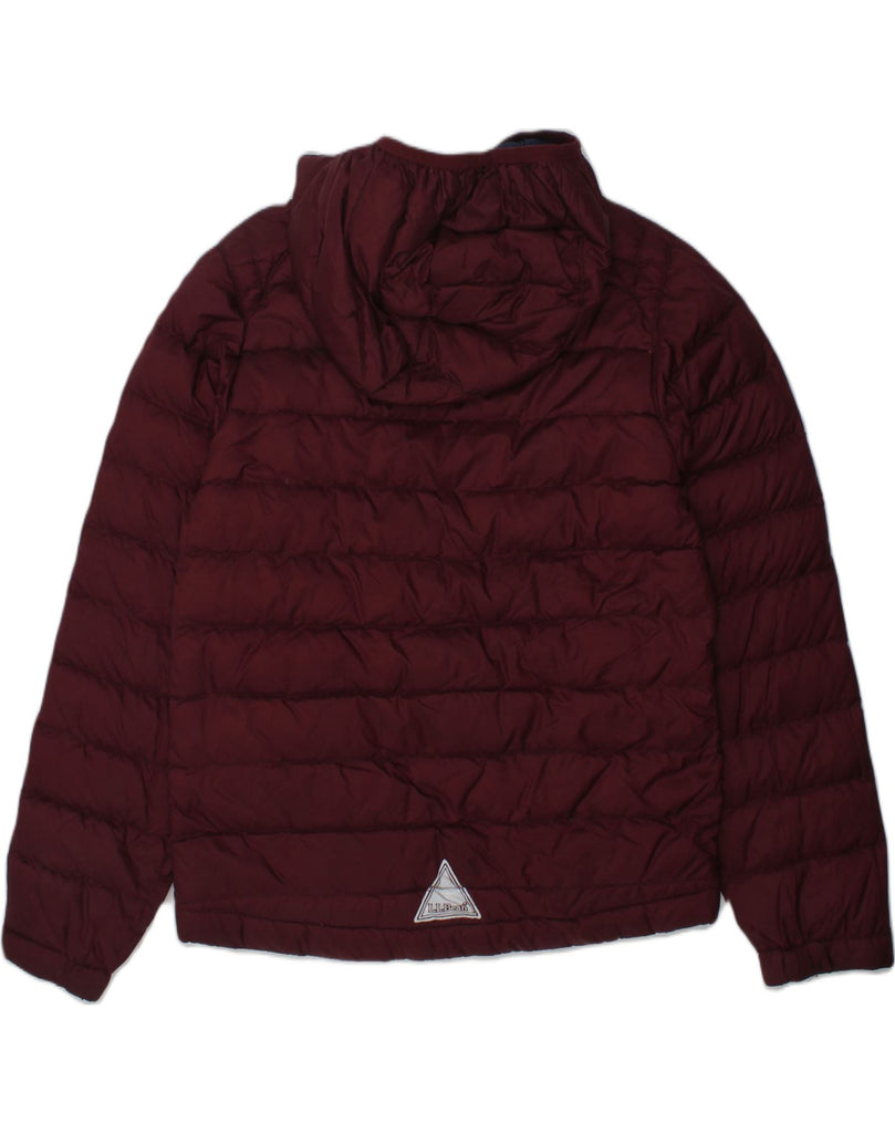 L.L.BEAN Boys Hooded Padded Jacket 7-8 Years Small Burgundy Nylon | Vintage L.L.Bean | Thrift | Second-Hand L.L.Bean | Used Clothing | Messina Hembry 