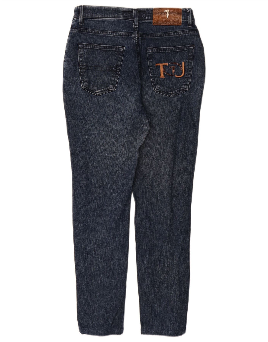 Trussardi Womens Slim Jeans W26 L27 Navy Blue Cotton
