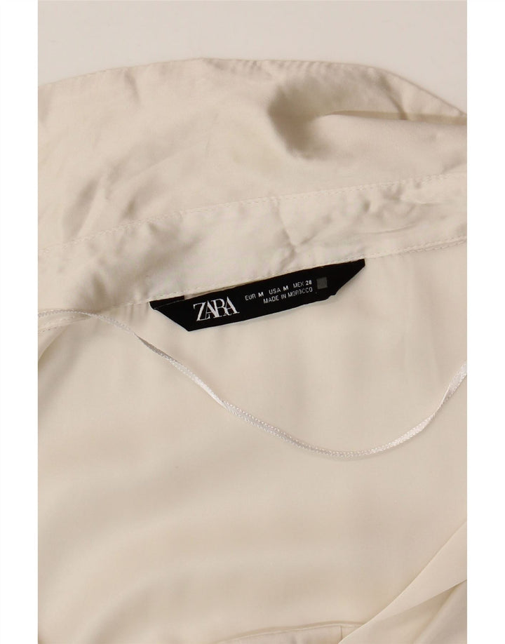 Zara Womens Oversized Shirt Blouse UK 14 Medium White