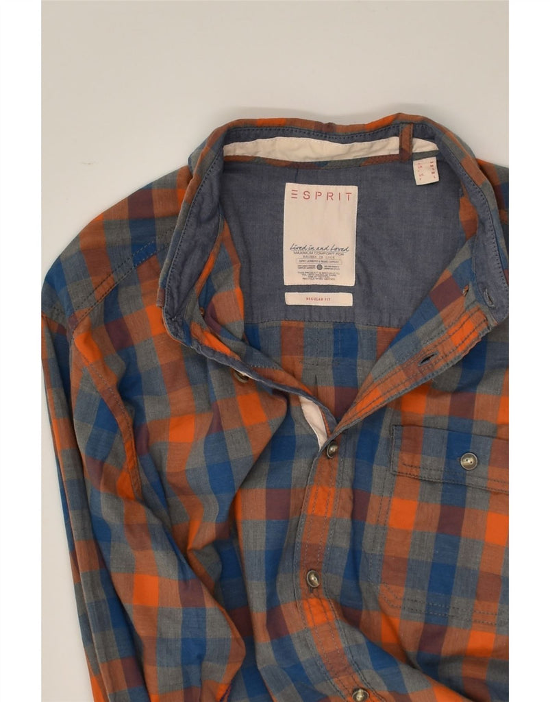 ESPRIT Mens Regular Fit Shirt Medium Multicoloured Check | Vintage Esprit | Thrift | Second-Hand Esprit | Used Clothing | Messina Hembry 