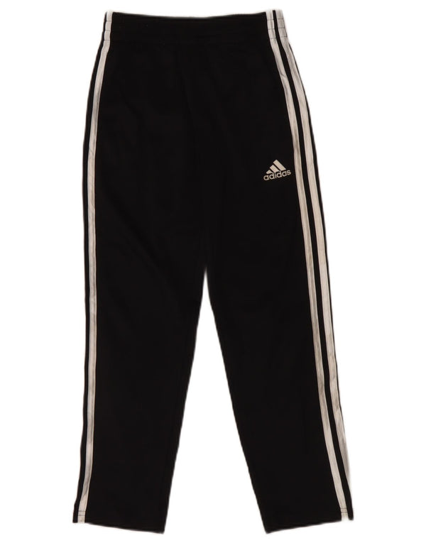 Adidas Boys Tracksuit Trousers 7-8 Years  Black Polyester