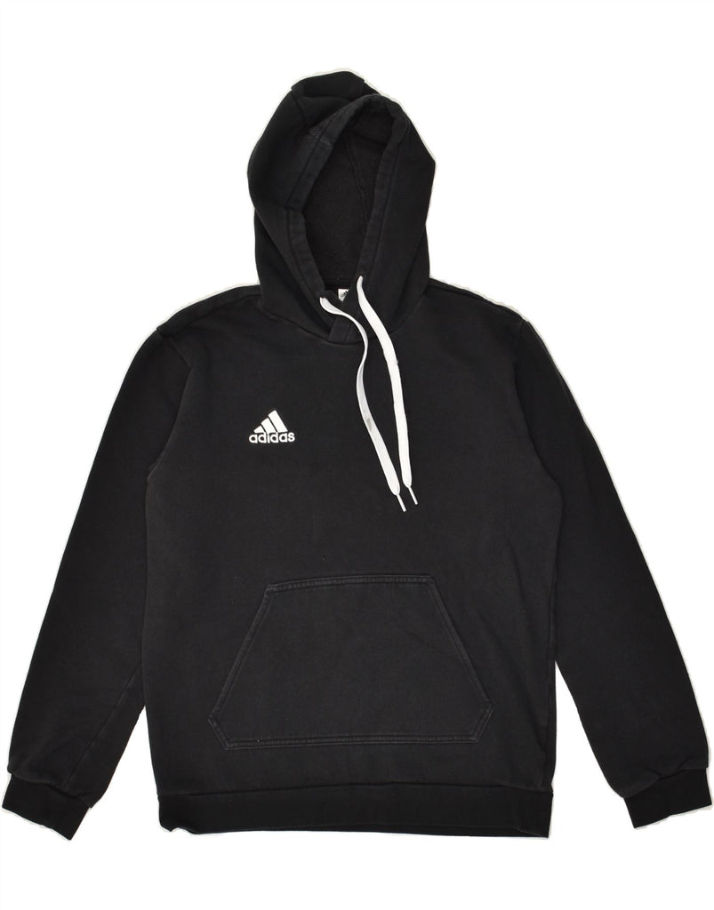 ADIDAS Mens Hoodie Jumper Small Black Cotton | Vintage Adidas | Thrift | Second-Hand Adidas | Used Clothing | Messina Hembry 