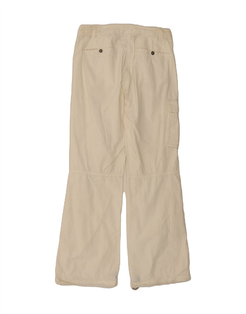 ADIDAS Womens Bootcut Cargo Trousers UK 12 Medium W30 L30 Beige Cotton Vintage Adidas and Second-Hand Adidas from Messina Hembry 