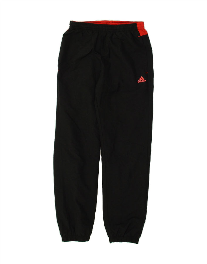 ADIDAS Boys Tracksuit Trousers Joggers 9-10 Years Black Colourblock | Vintage Adidas | Thrift | Second-Hand Adidas | Used Clothing | Messina Hembry 