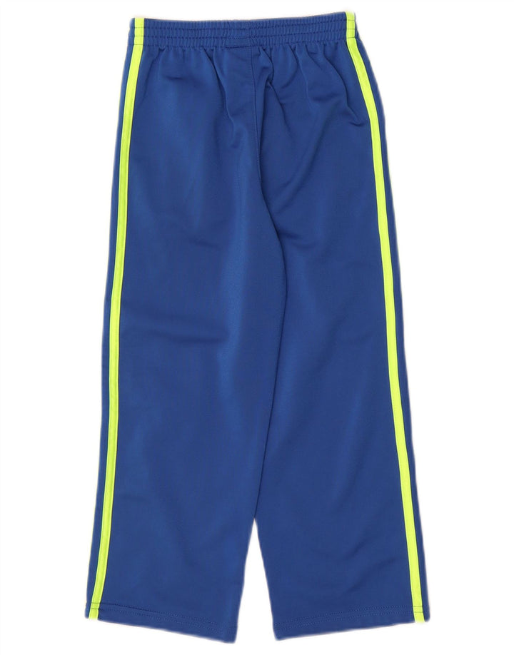 Adidas Boys Tracksuit Trousers 4-5 Years Blue Polyester