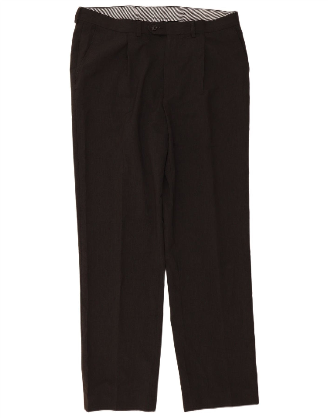 Marks & Spencer Mens Pegged Suit Trousers W36 L33 Grey Polyester