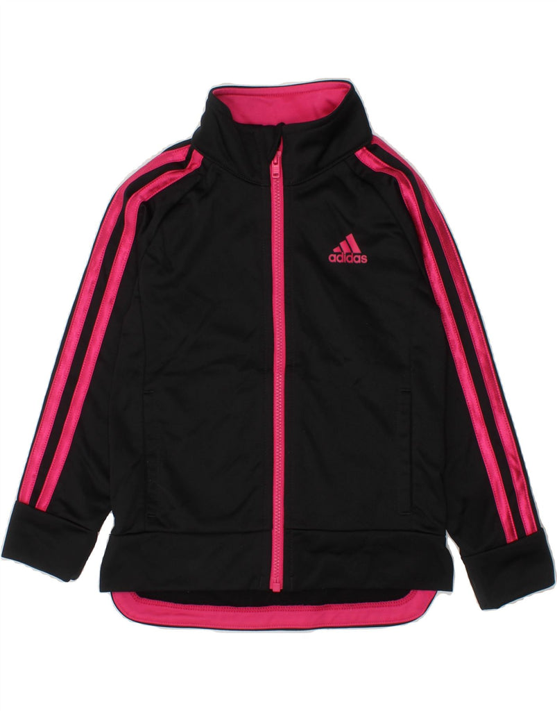 ADIDAS Baby Girls Graphic Tracksuit Top Jacket 18-24 Months Black Vintage Adidas and Second-Hand Adidas from Messina Hembry 