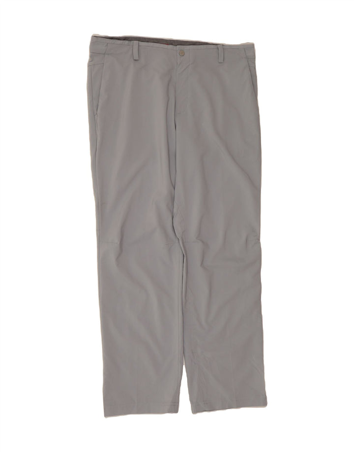 NIKE Mens Straight Casual Trousers W34 L30 Grey Polyester Vintage Nike and Second-Hand Nike from Messina Hembry 