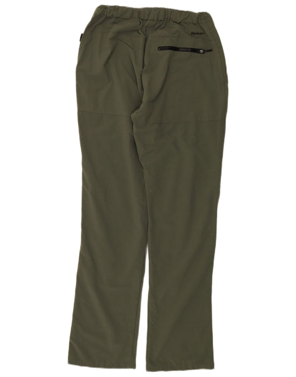 ROHAN Womens Straight Chino Trousers Medium W28 L33 Green Polyamide