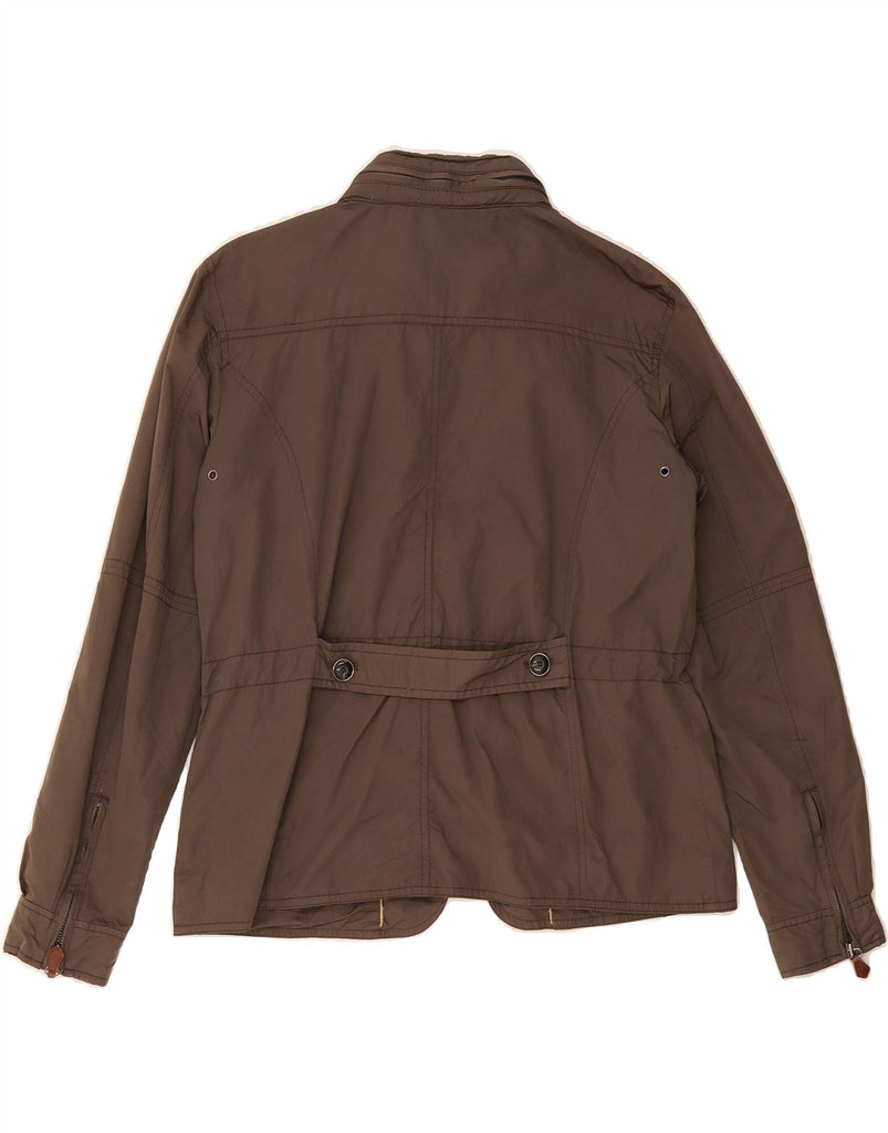 MASSIMO DUTTI Womens Utility Jacket UK 18 XL Brown Polyester Vintage Massimo Dutti and Second-Hand Massimo Dutti from Messina Hembry 