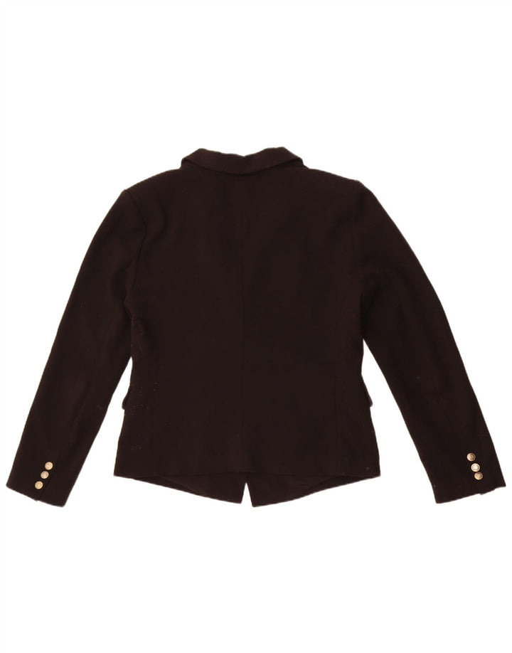 French Connection Womens Double Breasted Blazer Jacket UK 10 Small Black