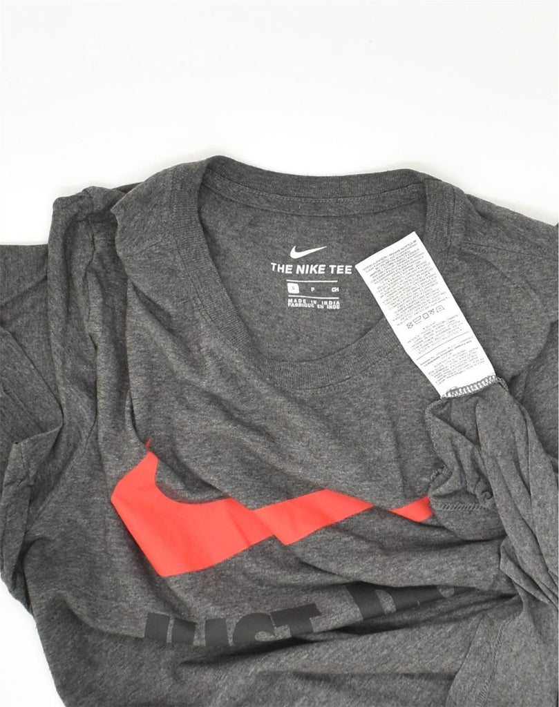 NIKE Mens The Nike Tee Graphic T-Shirt Top Small Grey Cotton | Vintage Nike | Thrift | Second-Hand Nike | Used Clothing | Messina Hembry 