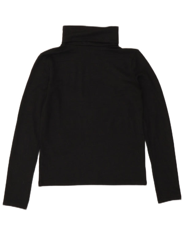 Zara Womens Roll Neck Jumper Sweater UK 12 Medium Black