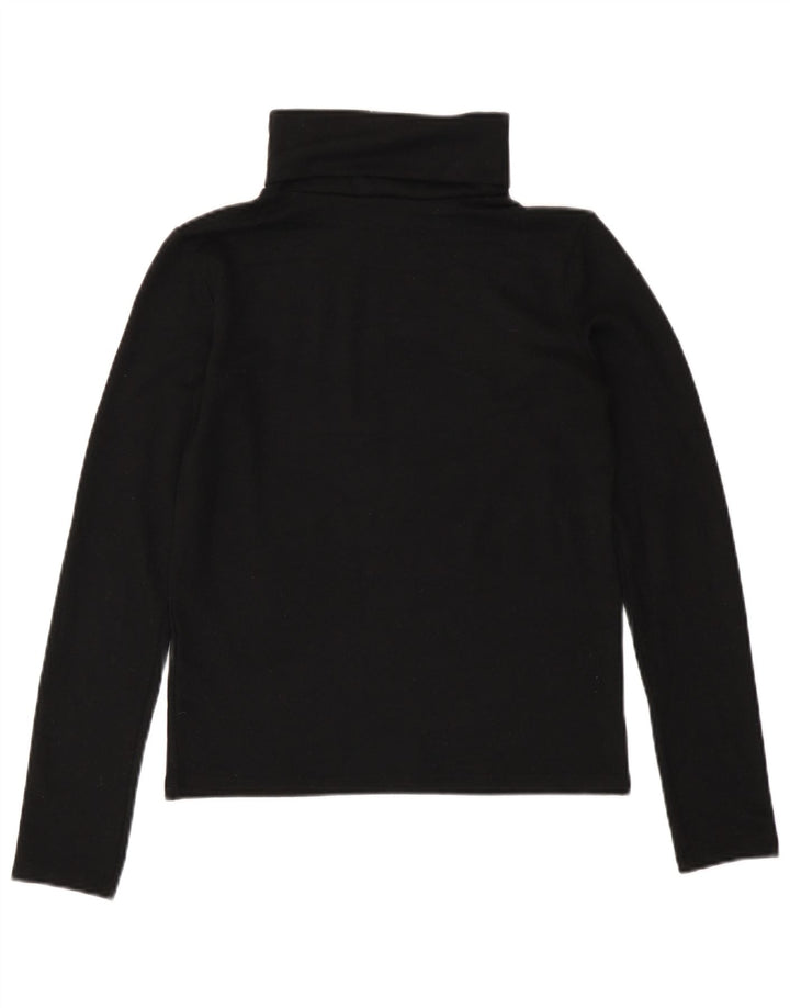 Zara Womens Roll Neck Jumper Sweater UK 12 Medium Black