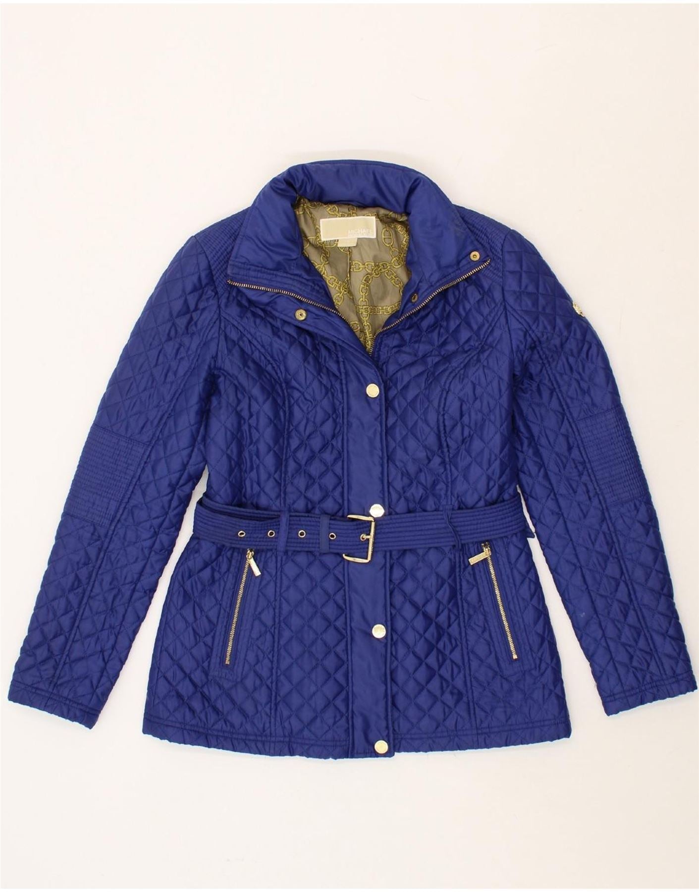 Michael kors hooded quilted jacket online