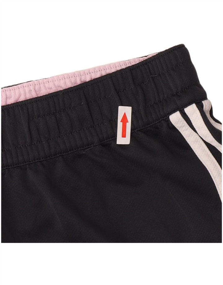 Adidas Womens Sport Shorts UK 16 Large  Navy Blue Polyester