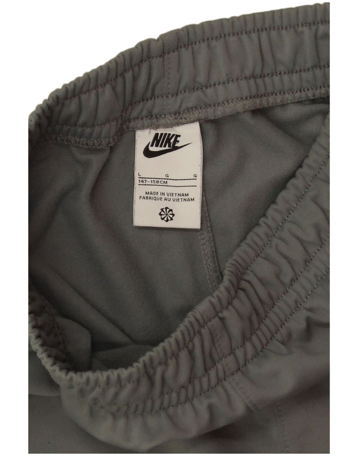 Nike Boys Tracksuit Trousers Joggers 12-13 Years Large Grey Polyester