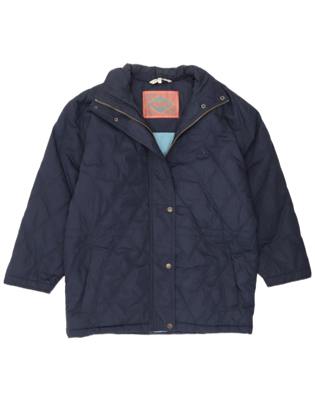 Brugi Womens Loose Fit Padded Jacket IT 44 Medium Navy Blue Polyamide