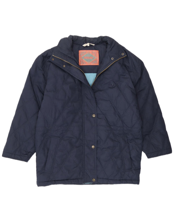 Brugi Womens Loose Fit Padded Jacket IT 44 Medium Navy Blue Polyamide
