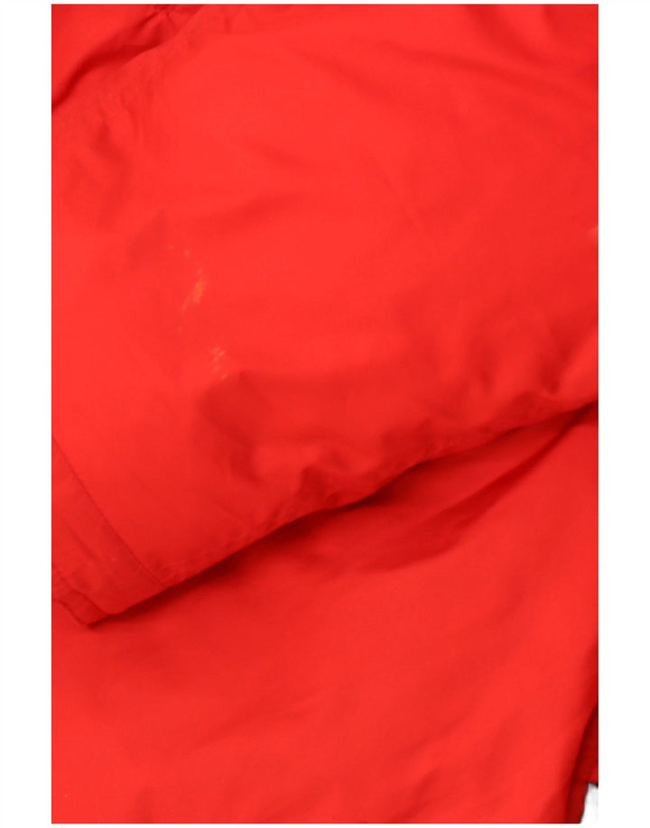 RALPH LAUREN Womens Hooded Parka Jacket UK 14 Medium Red Winter