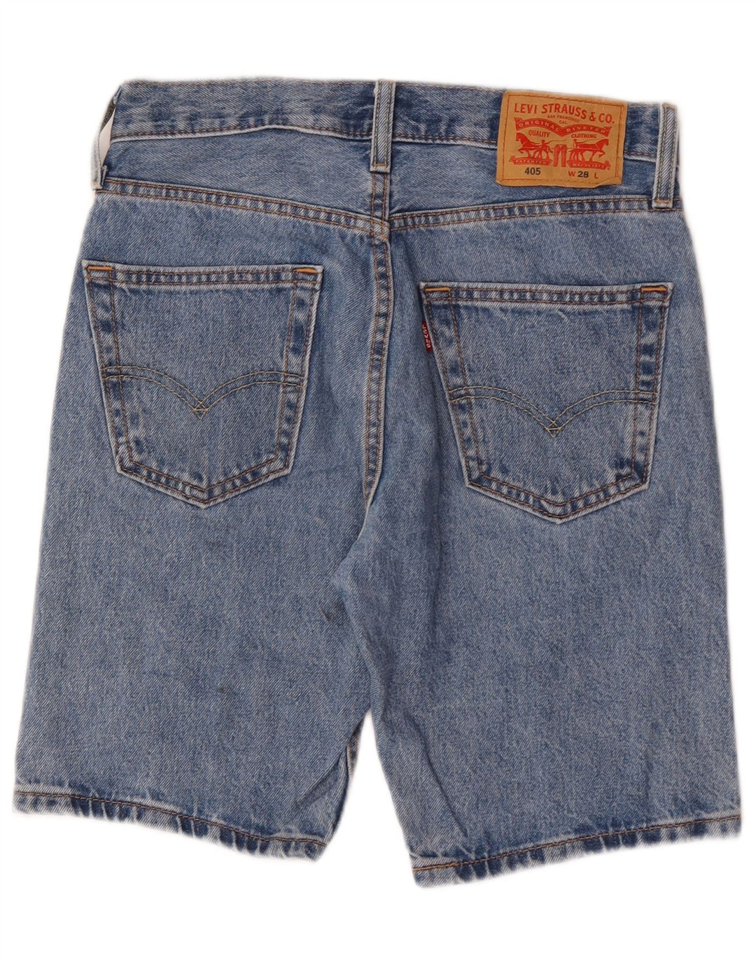 Levi's Mens 405 Standard Fit Denim Shorts W28 Small Blue Cotton