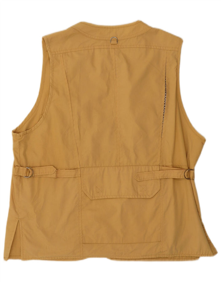 VINTAGE Mens Utility Gilet UK 40 Large Beige
