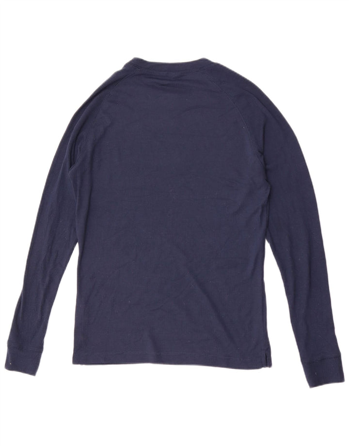 Mountain Warehouse Womens Top Long Sleeve UK 14 Large Navy Blue Polyester